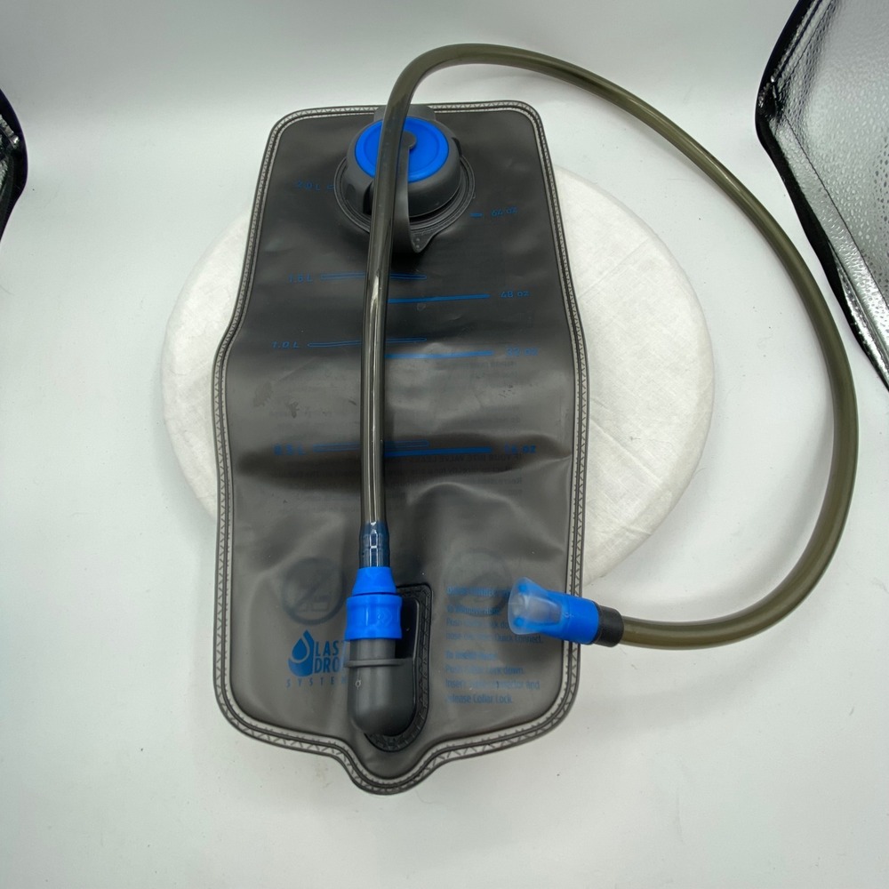 Outdoor Products 2L Hydration Bladder Reservoir Last Drop System Smoke Blue